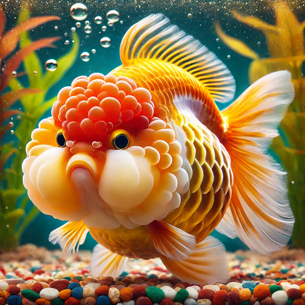 Carassius auratus lion Løvehodet