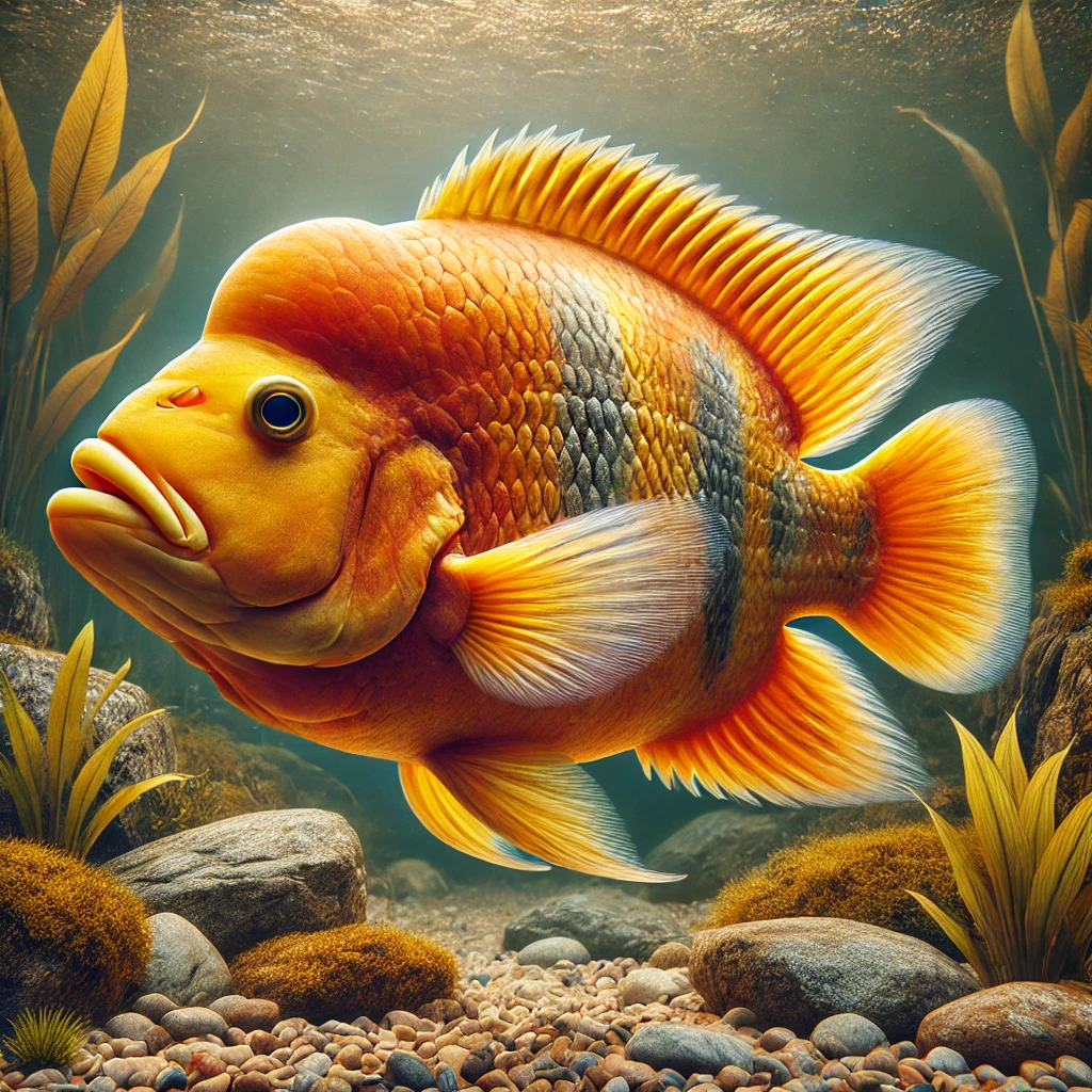 Cichlasoma citrinellum rød djevel