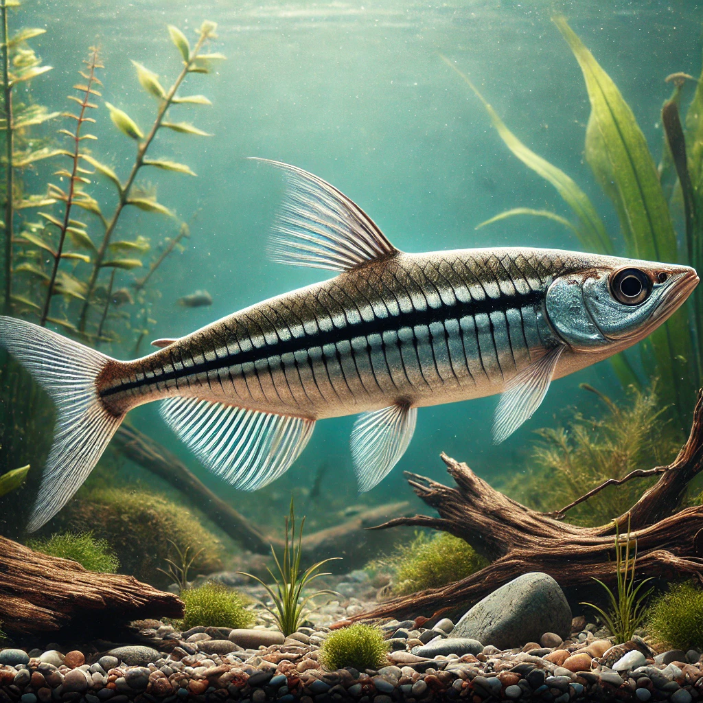 Epalzeorhynchus siamensis (Siamesisk rattrevne, tangsperre)