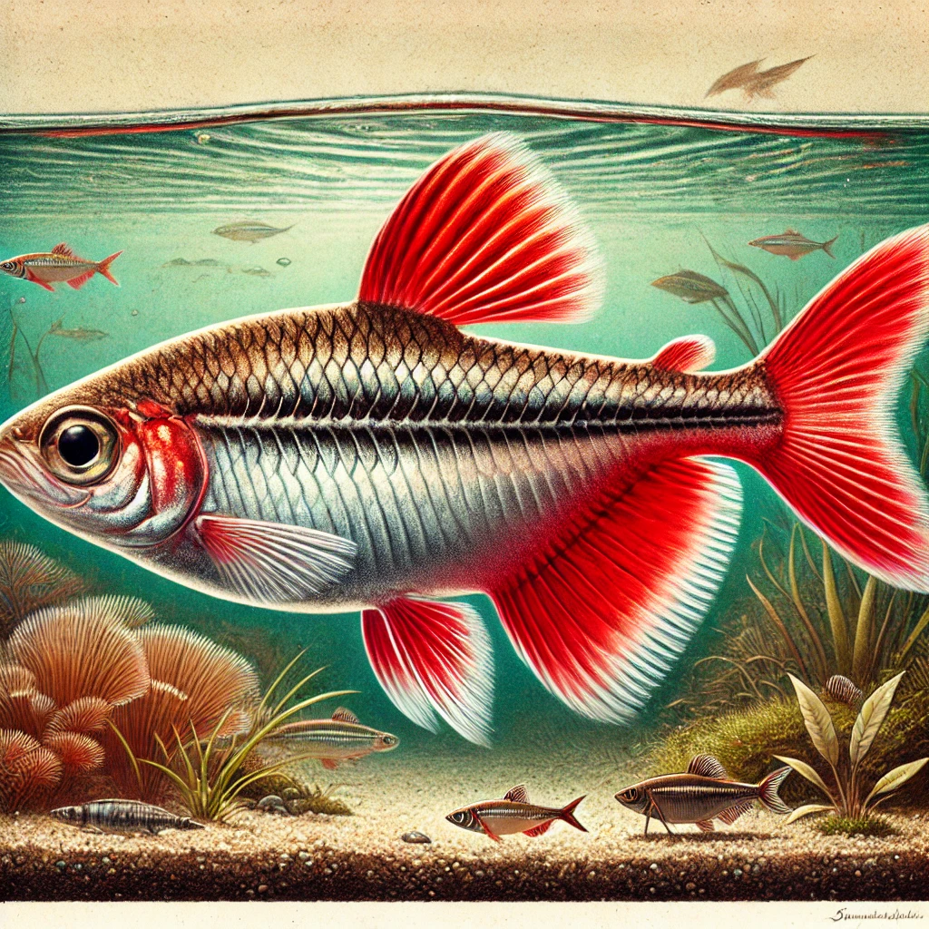 Hyphessobrycon flammeus Roo tetra av Rio