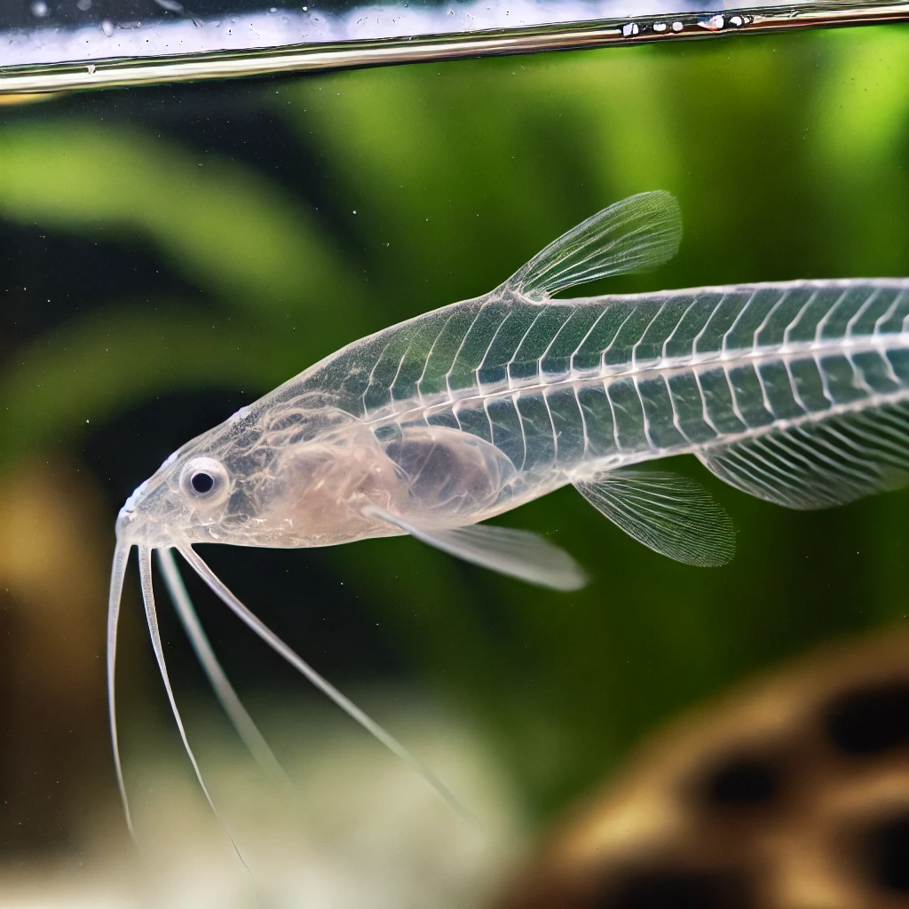 Kryptopterus bicirrhis Glass steinbit
