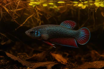 Betta splendens imbellis Fredelig Betta