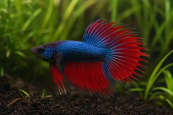 Betta splendens queue de peigne kamp