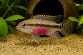Pelvicachromis pulcher (Lilla cichlid)
