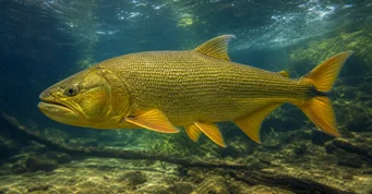 Salminus maxillosus (Characin-Tigre av Amazon)