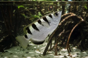 Toxotes chatareus (Fiskedrevet)