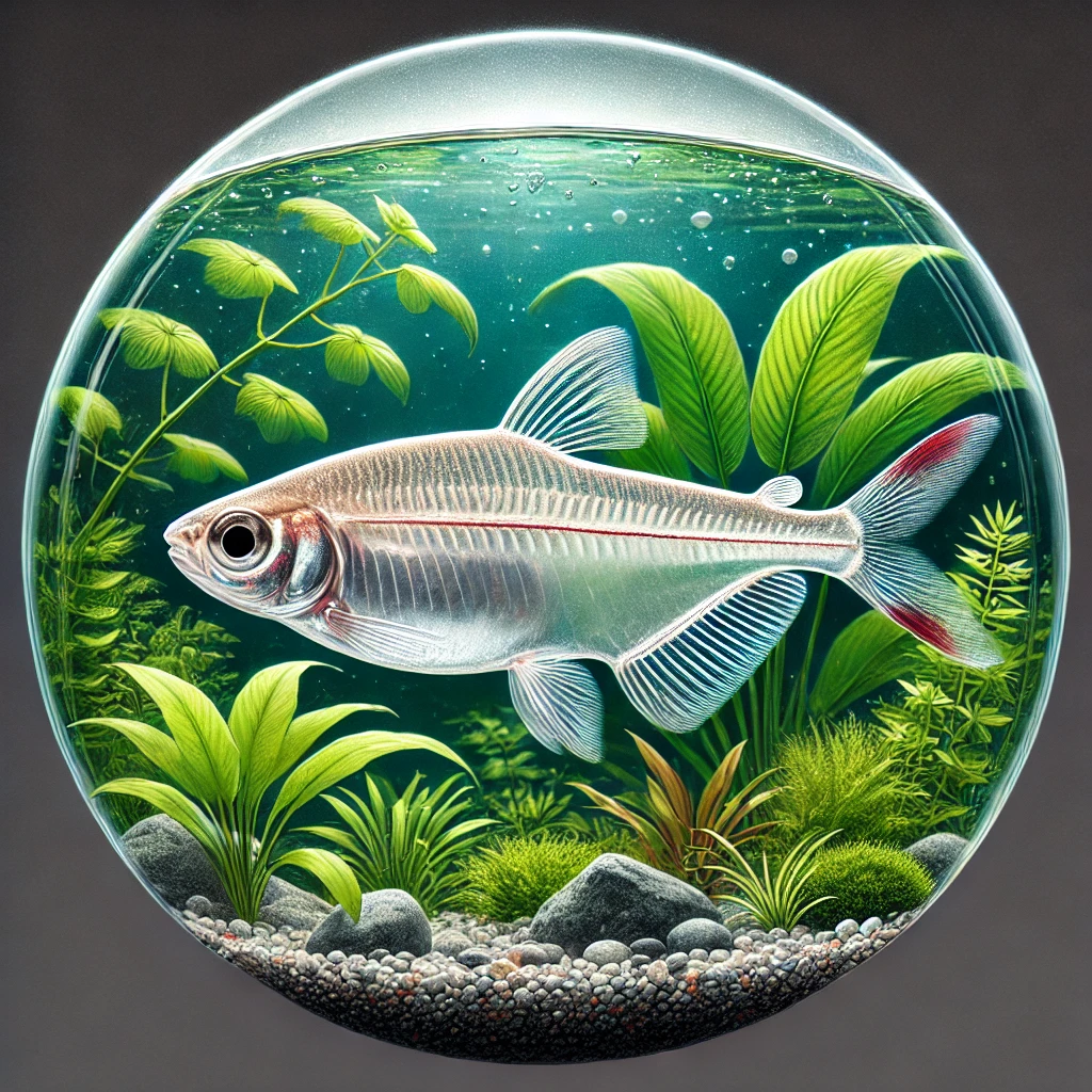 Prionobrama filigera Rød -tailed glass chara...