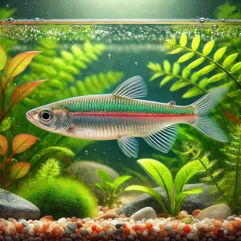 Rasbora borapetensis Rød -tailed
